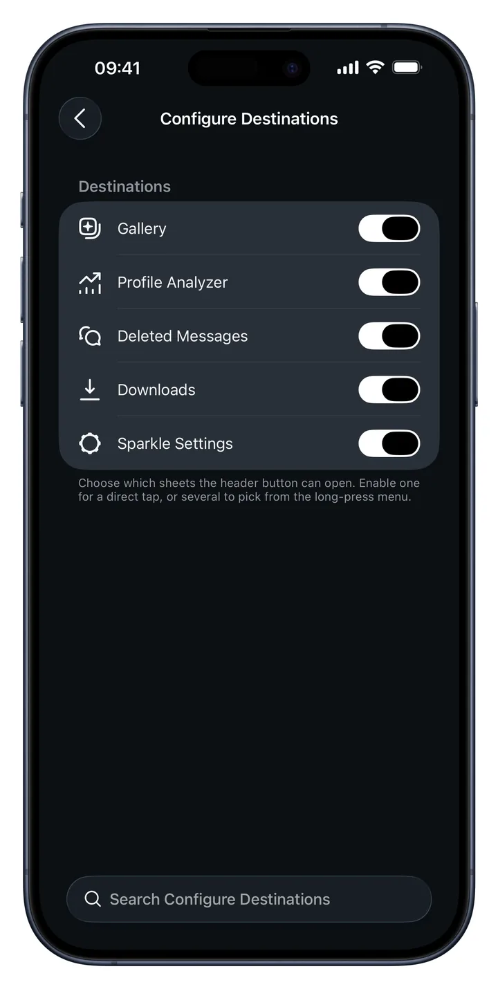 Feed destinations